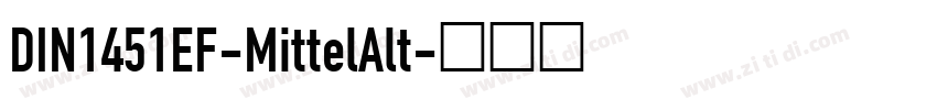 DIN1451EF-MittelAlt字体转换