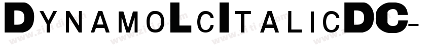 DynamoLcItalicDC字体转换