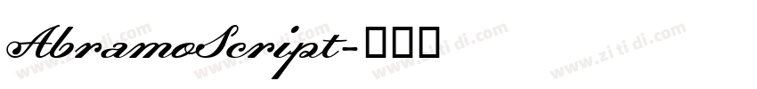 AbramoScript字体转换