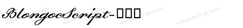 BlongocScript字体转换