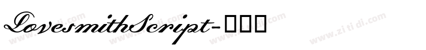 LovesmithScript字体转换