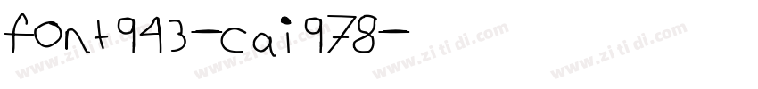 font943-cai978字体转换