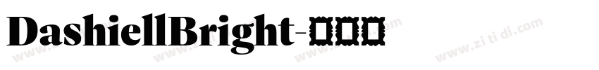 DashiellBright字体转换