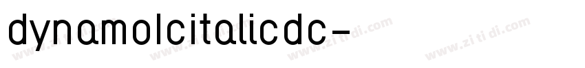 DynamoLcItalicDC字体转换