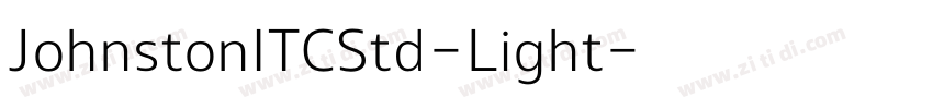 JohnstonITCStd-Light字体转换