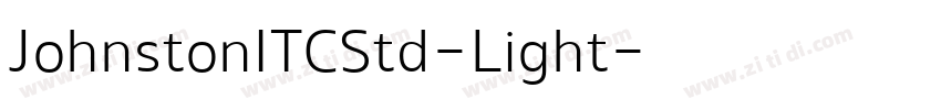 JohnstonITCStd-Light字体转换