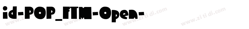 id-POP_FTM-Open字体转换