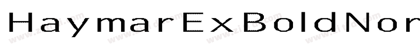 HaymarExBoldNormal字体转换