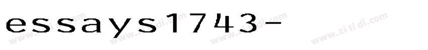 essays1743字体转换