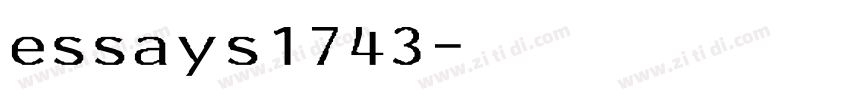 essays1743字体转换