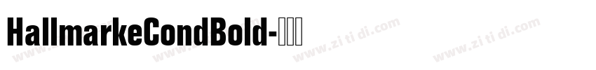 HallmarkeCondBold字体转换