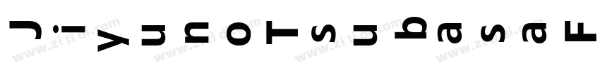 JiyunoTsubasaFont字体转换