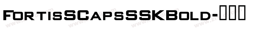 FortisSCapsSSKBold字体转换