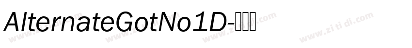 AlternateGotNo1D字体转换