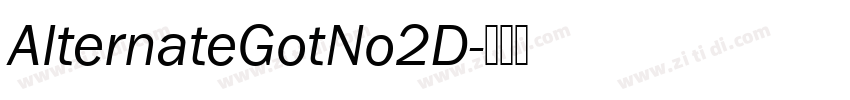 AlternateGotNo2D字体转换