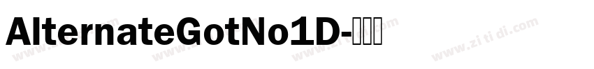 AlternateGotNo1D字体转换