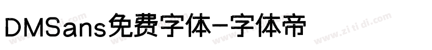 DMSans免费字体字体转换