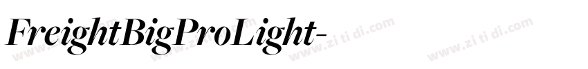 FreightBigProLight字体转换