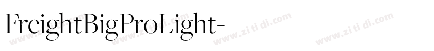 FreightBigProLight字体转换