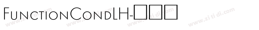 FunctionCondLH字体转换