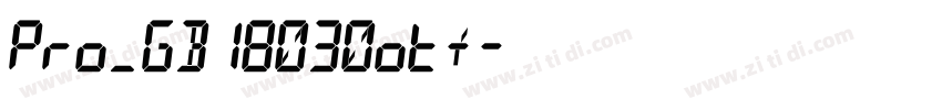 Pro_GB18030otf字体转换