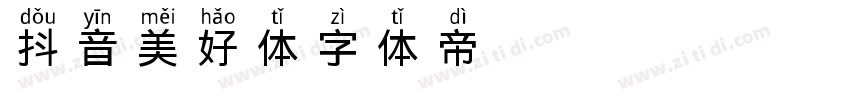 抖音美好体DouyinSans)字体转换