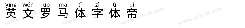 英文罗马体字体转换