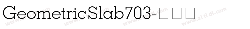 GeometricSlab703字体转换