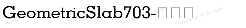 GeometricSlab703字体转换