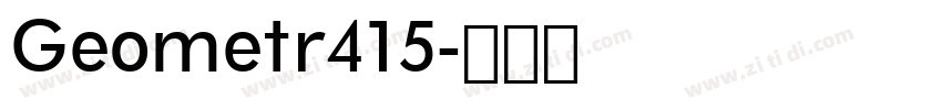 Geometr415字体转换