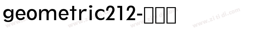 geometric212字体转换