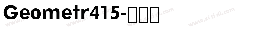 Geometr415字体转换