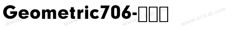 Geometric706字体转换