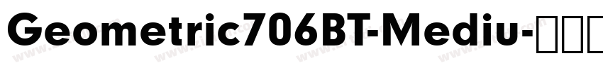 Geometric706BT-Mediu字体转换