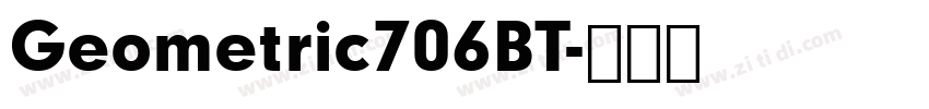 Geometric706BT字体转换