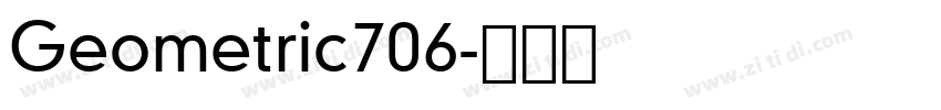 Geometric706字体转换