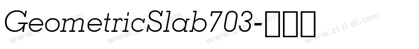 GeometricSlab703字体转换