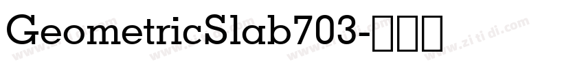 GeometricSlab703字体转换