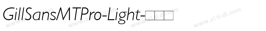 GillSansMTPro-Light字体转换