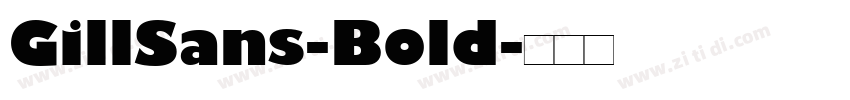 GillSans-Bold字体转换