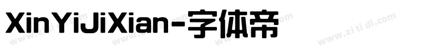 XinYiJiXian字体转换