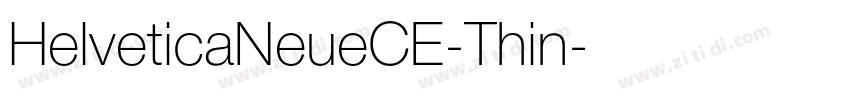 HelveticaNeueCE-Thin字体转换