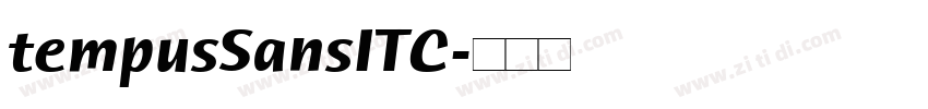 tempusSansITC字体转换