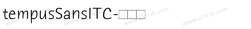 tempusSansITC字体转换