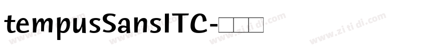 tempusSansITC字体转换