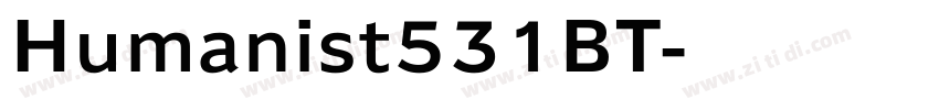 Humanist531BT字体转换