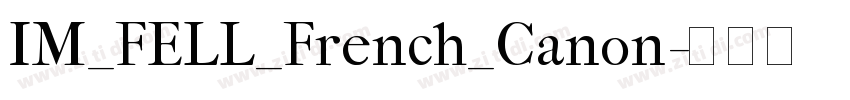 IM_FELL_French_Canon字体转换