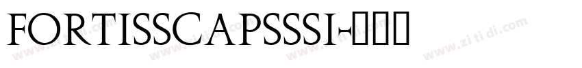 FortisSCapsSSi字体转换