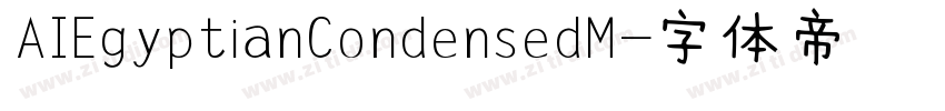 AIEgyptianCondensedM字体转换