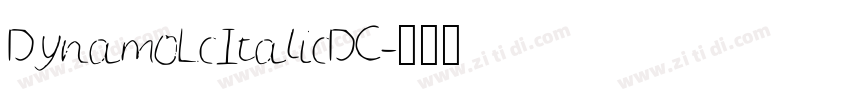 DynamoLcItalicDC字体转换